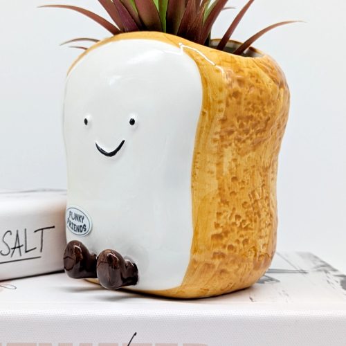 Egg Toast Ceramic Planter Pot