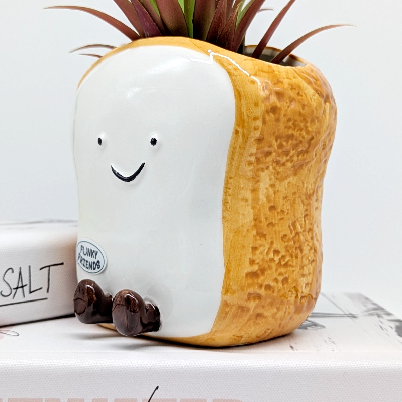 Egg Toast Ceramic Planter Pot_e Egg Toast Ceramic Planter Pot