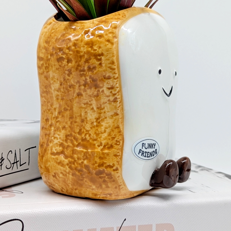 Egg Toast Ceramic Planter Pot_h