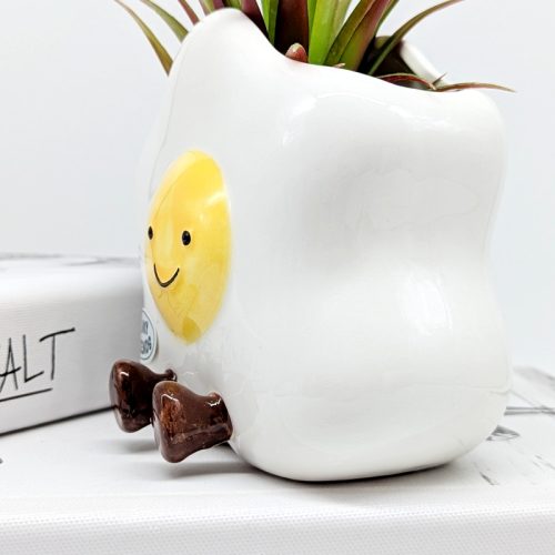 Egg Toast Ceramic Planter Pot