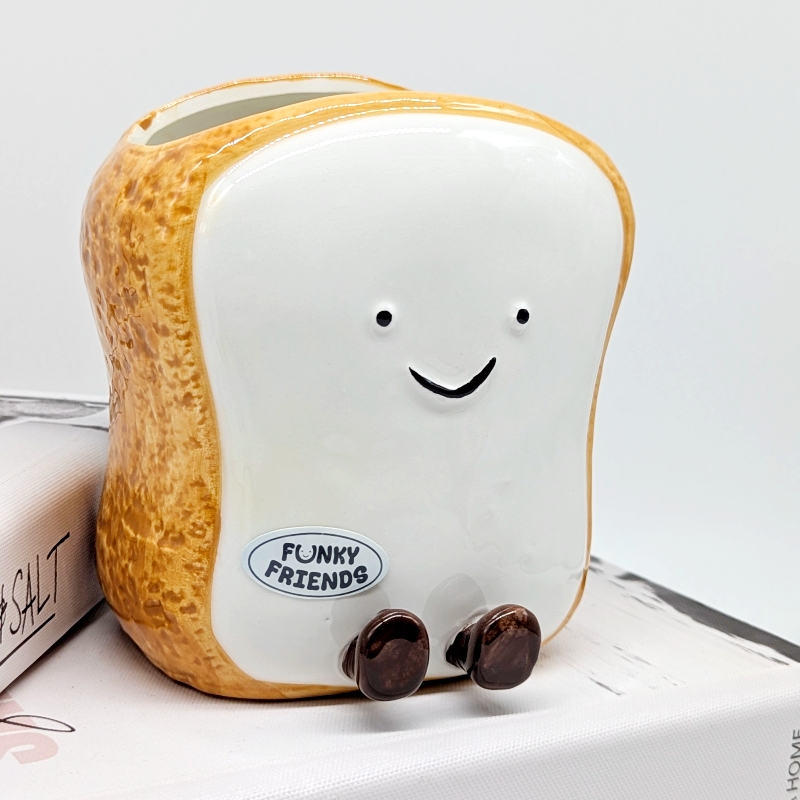Egg Toast Ceramic Planter Pot_p
