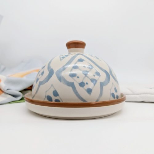 Marrakech Blue Ceramic Cheese Dome