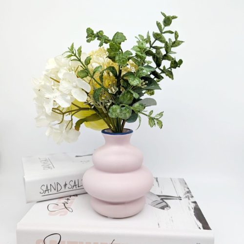 Pink Bubble Ceramic Vase