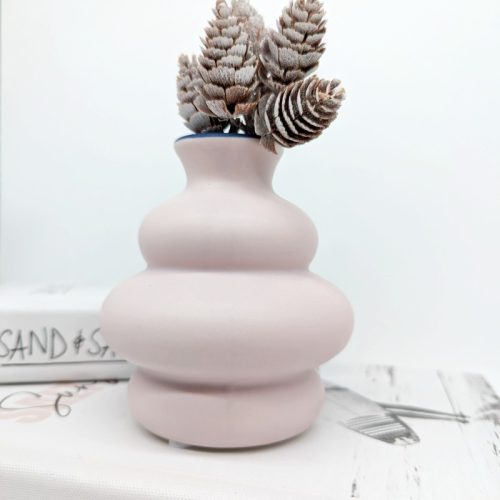 Pink Bubble Ceramic Vase