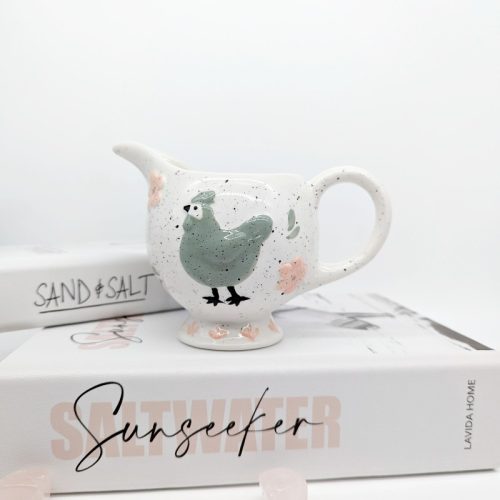 Sage Rooster Milk Creamer Jug