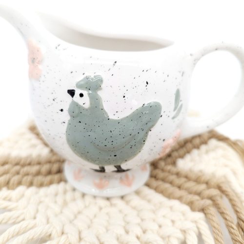 Sage Rooster Milk Creamer Jug