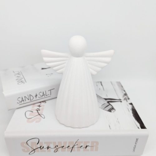 Small White Ceramic Angel Statue