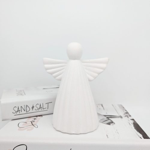 Small White Ceramic Angel Statue