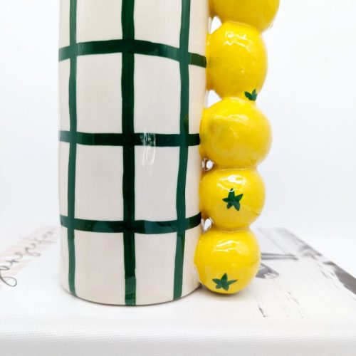 Stacked Lemon Ceramic Vase