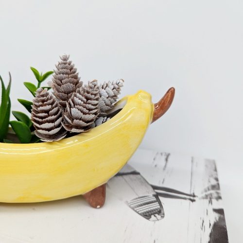 Banana Wiener Sausage Dog Planter