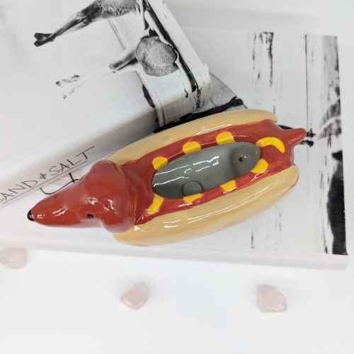 Hot Dog Dachshund Planter Pot