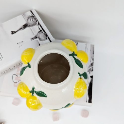 Lemon Bunch Ceramic Vase