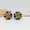 Maroon Green Flower Bottle Stopper