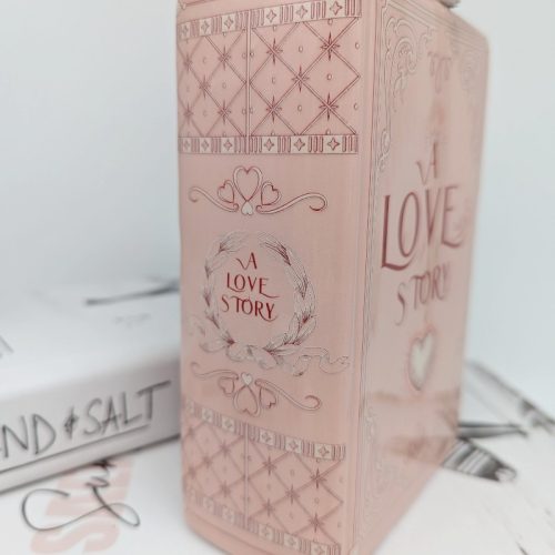 Pink Love Story Book Ceramic Vase