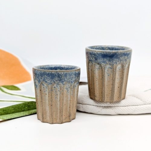 Denim Espresso Coffee Cup – Set of 2