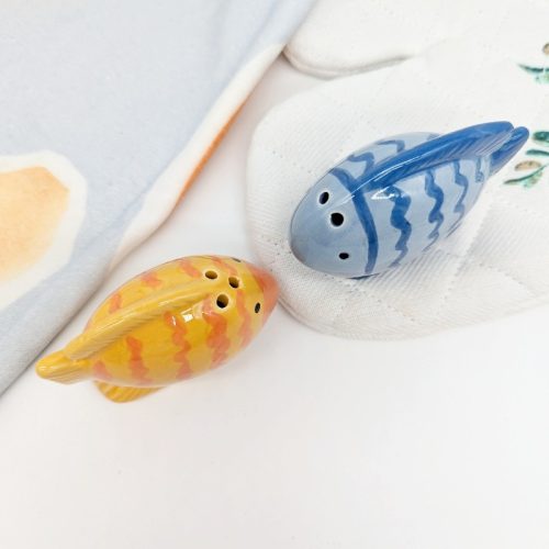 Ceramic Fish Salt Pepper Shaker Set