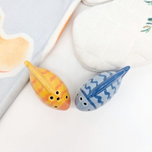 Ceramic Fish Salt Pepper Shaker Set