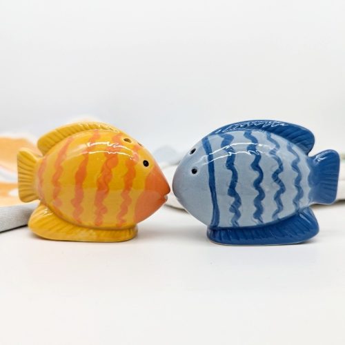 Ceramic Fish Salt Pepper Shaker Set