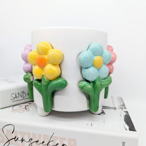 Colourful Flowers Planter Pot