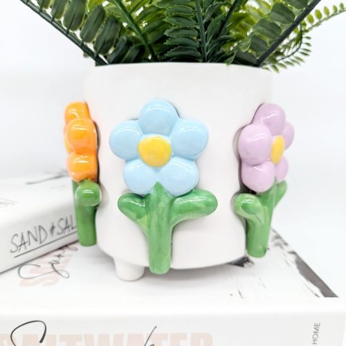 Colourful Flowers Planter Pot