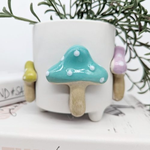 Colourful Mushroom Planter Pot