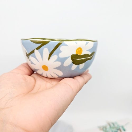 Floral Ceramic Dish Bowl