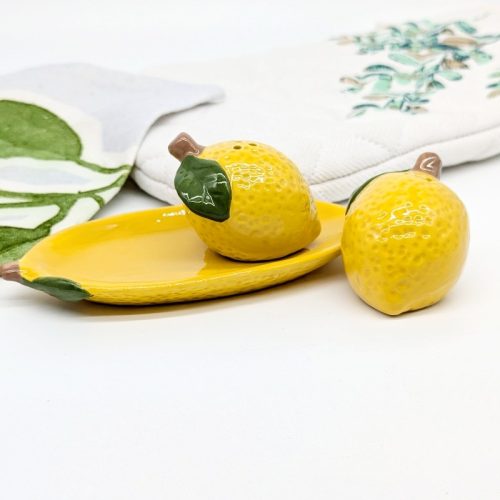 Yellow Lemon Salt Pepper Shaker Set