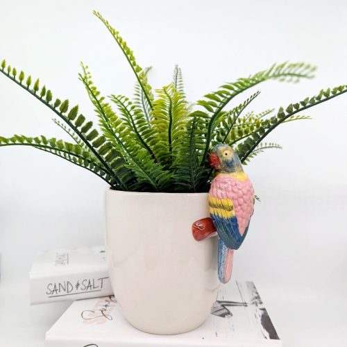 Macaw Bird Ceramic Pot Planter