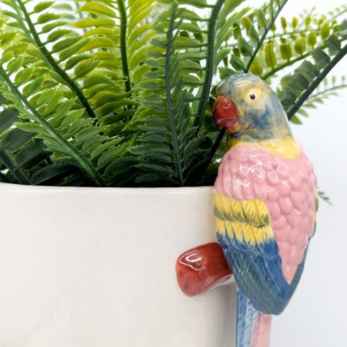 Macaw Bird Ceramic Pot Planter