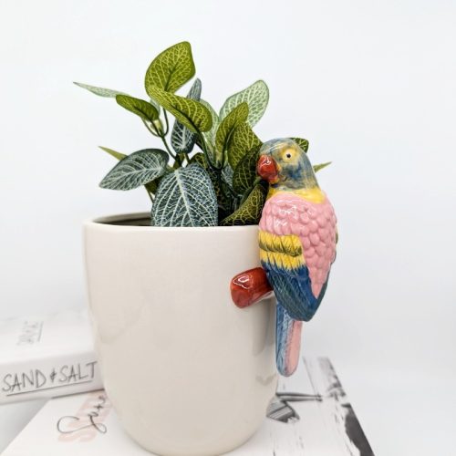 Macaw Bird Ceramic Pot Planter