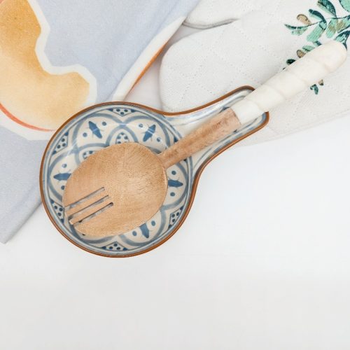 Marrakech Blue Ceramic Spoon Rest