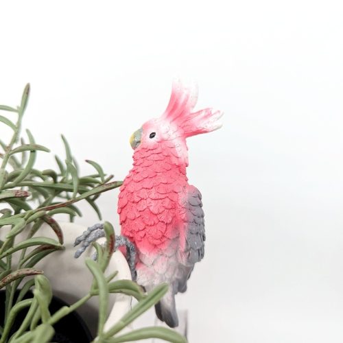 Pink Galah Bird Pot Hanger Sitter