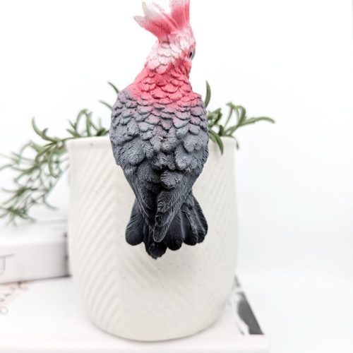 Pink Galah Bird Pot Hanger Sitter