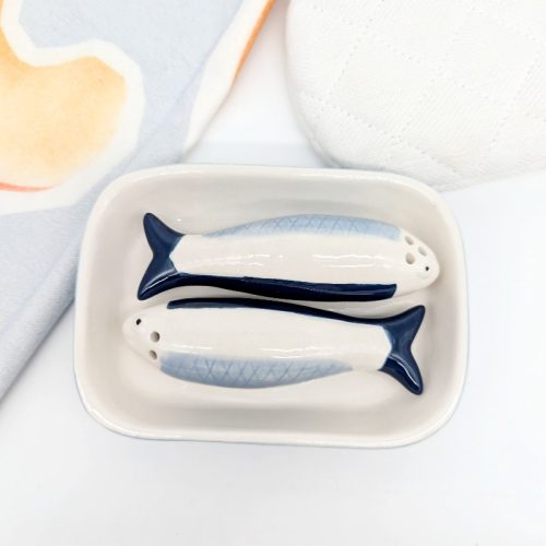 Sardine Fish Salt Pepper Shaker Set