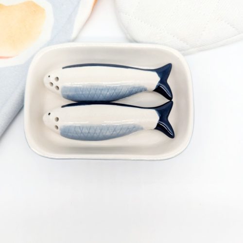 Sardine Fish Salt Pepper Shaker Set