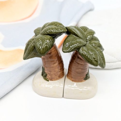 Tropical Palm Tree Salt Pepper Shaker Set