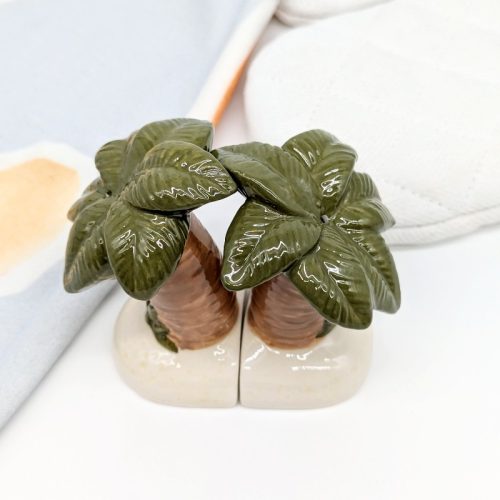 Tropical Palm Tree Salt Pepper Shaker Set