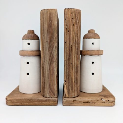 Coastal Lighthouse Bookend Set