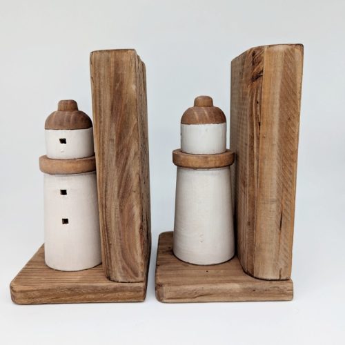 Coastal Lighthouse Bookend Set