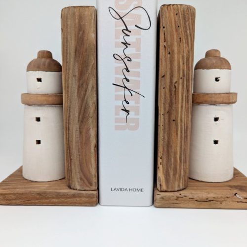 Coastal Lighthouse Bookend Set