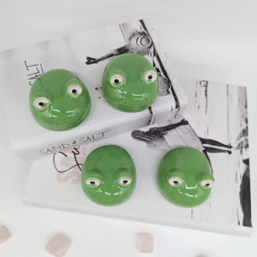 Floating Green Frog Figurines - Set of 4