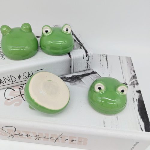 Floating Green Frog Figurines - Set of 4