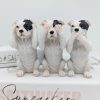 No Evil See Hear Speak Staffy Dog Figurine