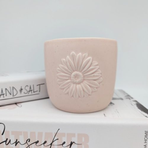 Pink Daisy Flower Planter Pot