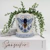 Bee Planter Pot with Love You Mum Saucer