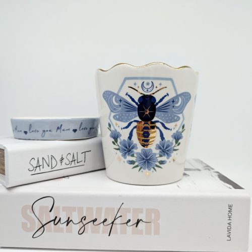 Bee Planter Pot with Love You Mum Saucer