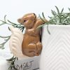 Brown Squirrel Pot Hanger Sitter