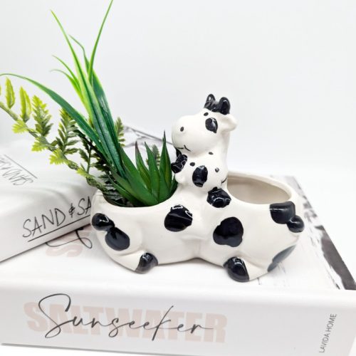 Hugging Cow Planter Pot