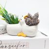 Hugging Duck Planter Pot