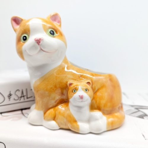 Mommy Baby Cat Planter Pot